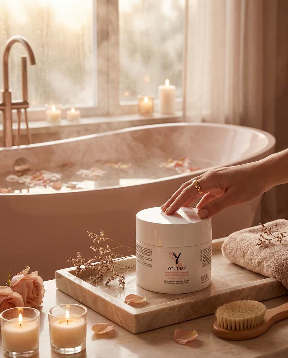 Burro Drenante Youthss — trattamento corpo drenante con vasca e candele | Cosmetica premium Made in Italy